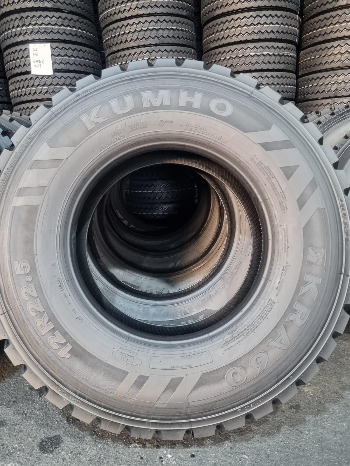 Kumho commercial truck tyre detail photo