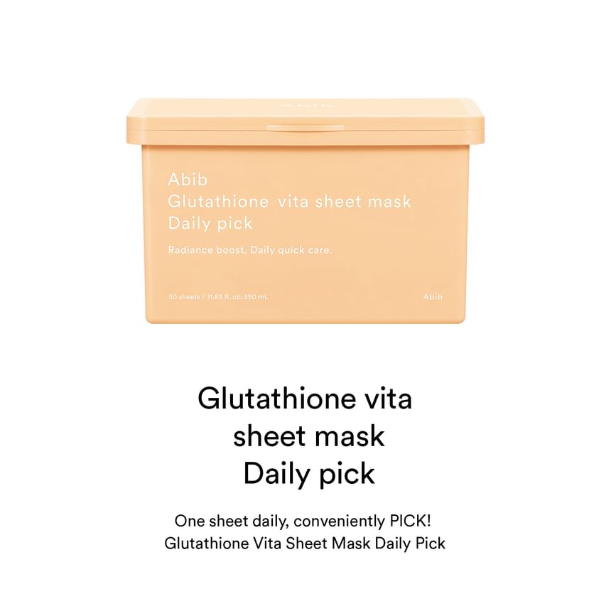 Abib Glutathione vita sheet mask Daily pick