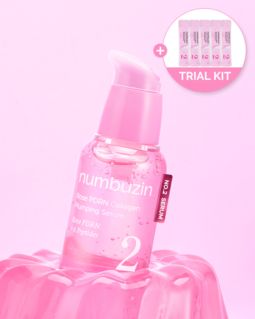 No.2 Rose PDRN Collagen Plumping Serum