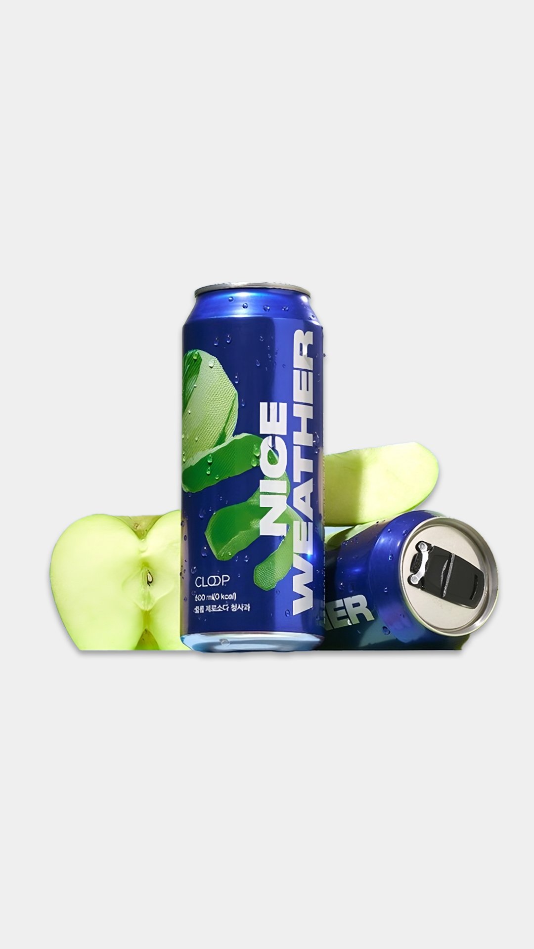 CLOOP Zero Soda 제로소다 Green Apple 청사과 (XO LID) Korean food wholesale product image