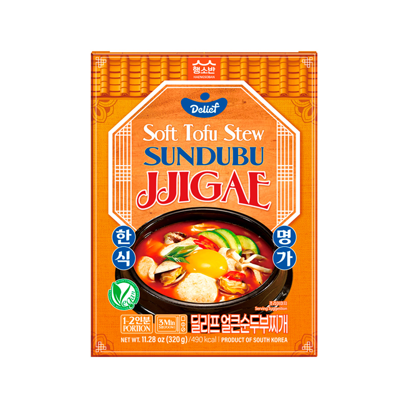 DELIEF Korea style Soft Tofu Stew 350g x 12 Ready To Eat Korean food wholesale product image