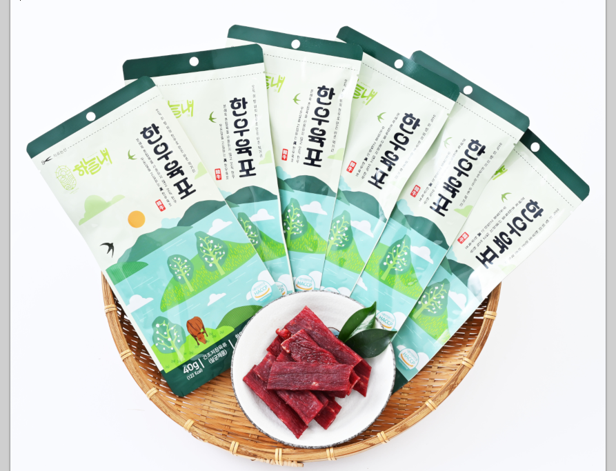 HANULNAE HANWOO YUKPO (KOREAN BEEF JERKY 100%) 40g Korean food wholesale product image