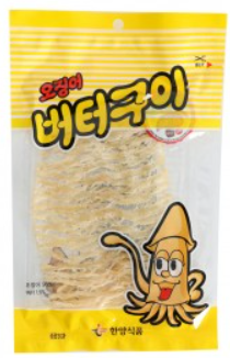 KCN SQUID BUTTER GRILLED SQUID(GOCHUJANG INCLUDED) 40g Korean food wholesale product image