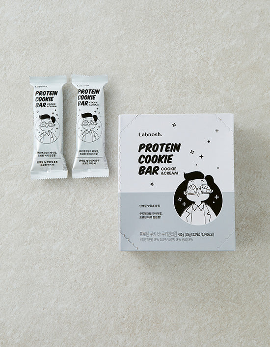 LABNOSH PROTEIN COOKIE BAR 단백쿠키바 Cookie and Cream 쿠키앤크림 Korean food wholesale product image