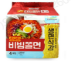 PULMUONE NON-FRIED SPICY COLD CHEWY NOODLES 123g*4 Korean food wholesale product image