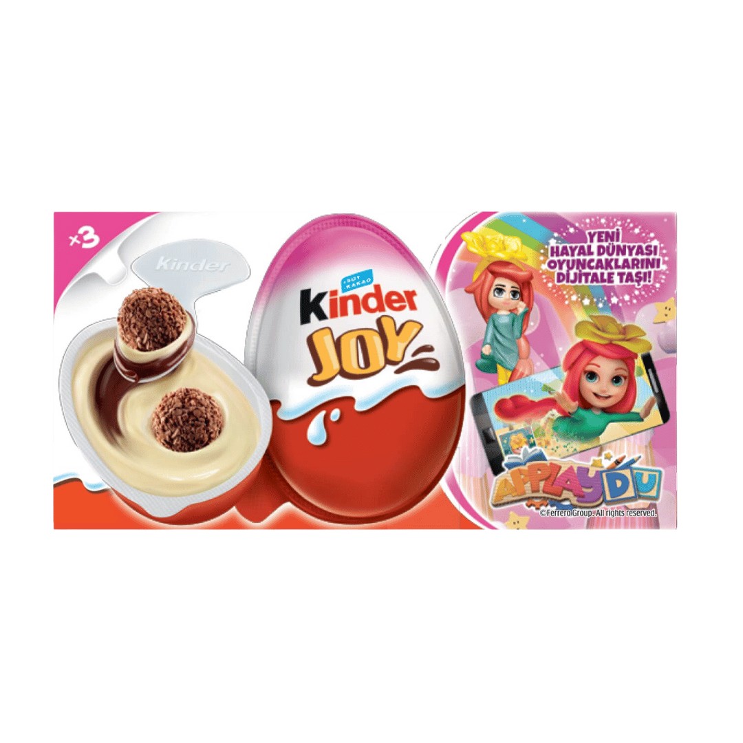 KINDER JOY PINK GIRL T 3 60g (20g*3)