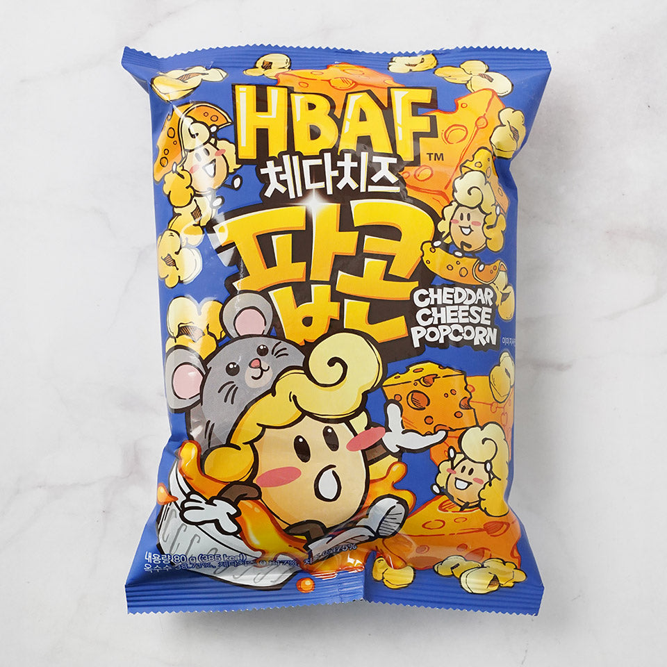 HBAF CHEDDAR CHEESE POPCORN 80g Korean food wholesale product image
