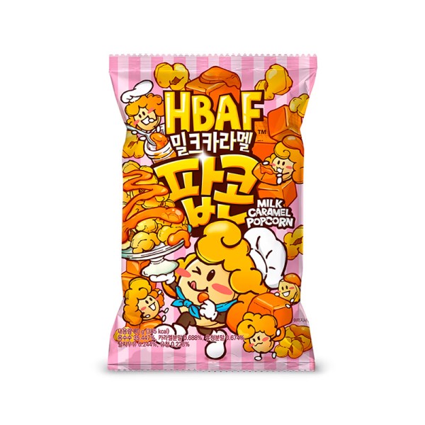 HBAF MILK CARAMEL POPCORN 80g Korean food wholesale product image