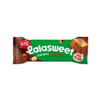 LALASWEET LOW SUGAR DEEP CREAM WAFER HAZELNUT CHOCO BAR 26g