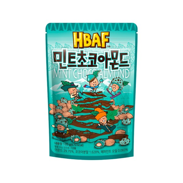 HBAF MINT CHOCO ALMOND 120g Korean food wholesale product image