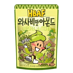 HBAF WASABI ALMOND 120g Korean food wholesale product image