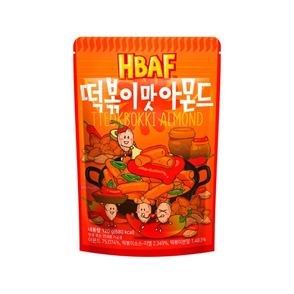 HBAF TTEOKBOKKI ALMOND 120g