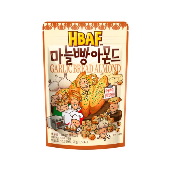 HBAF GARLIC BREAD ALMOND 120g