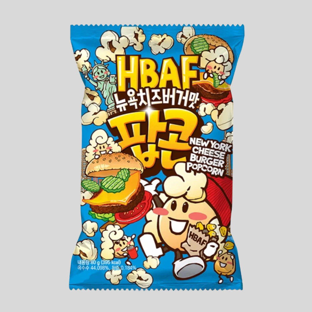 HBAF NEW YORK CHEESEBURGER FLAVOR POPCORN 80g