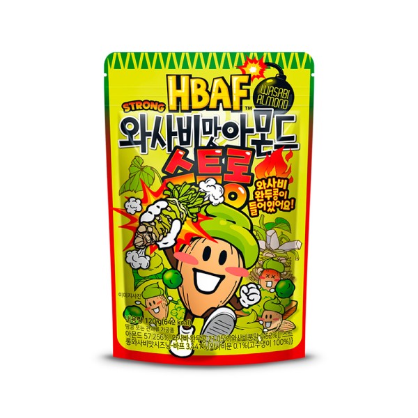 HBAF WASABI ALMOND STRONG 120g