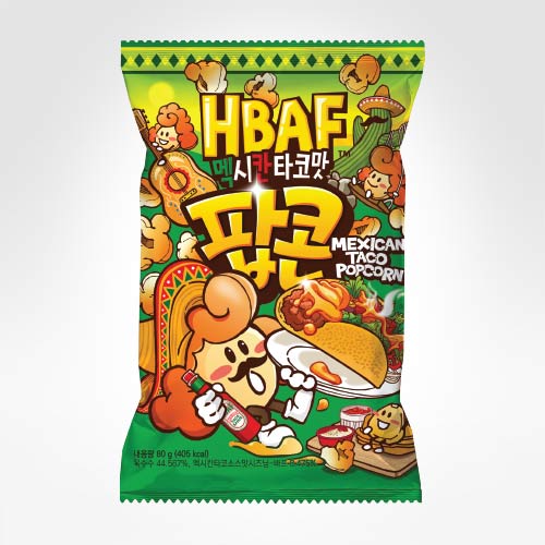 HBAF MEXICAN TACO POPCORN 80g Korean food wholesale product image
