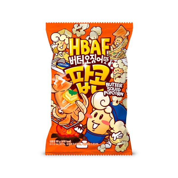 HBAF BUTTER SQUID FLAVOR POPCORN 80g