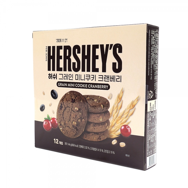 HERSHEY'S GRAIN MINI COOKIE CRANBERRY 144g Korean food wholesale product image