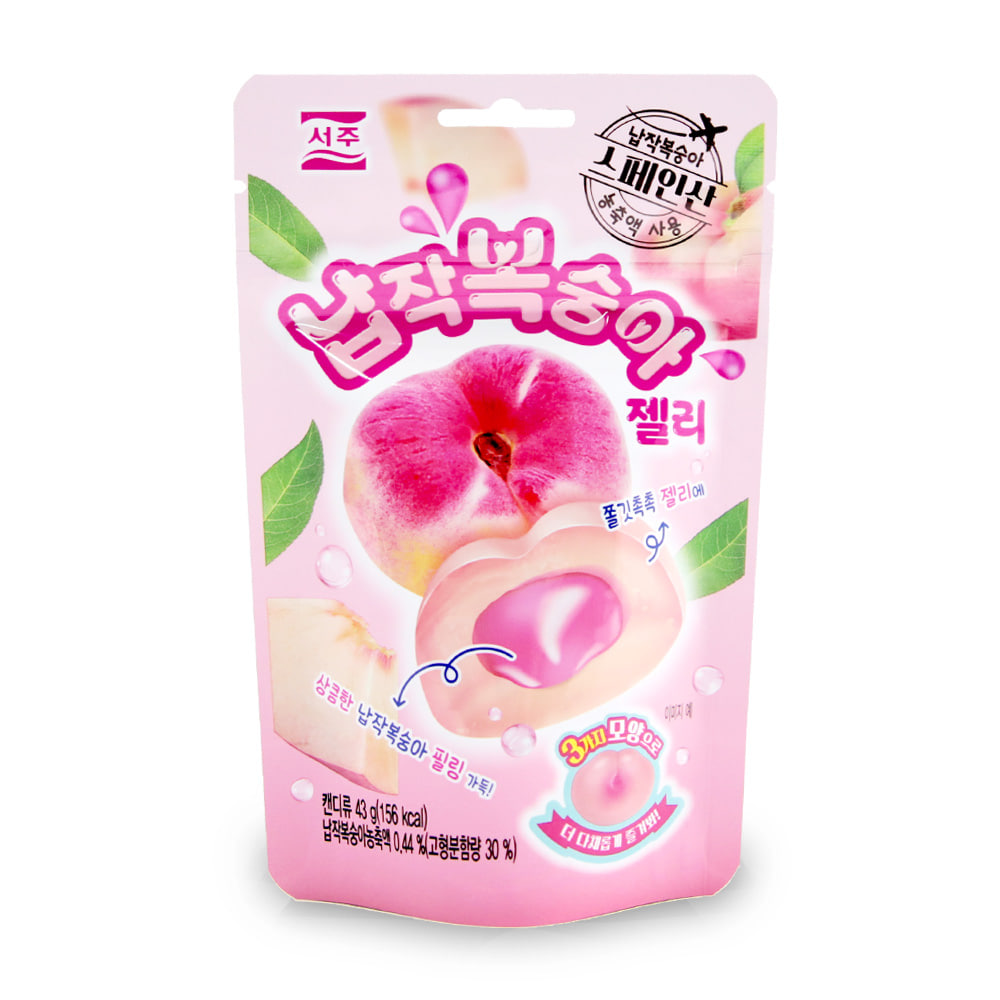 SEOJU FLAT PEACH 43g Korean food wholesale product image