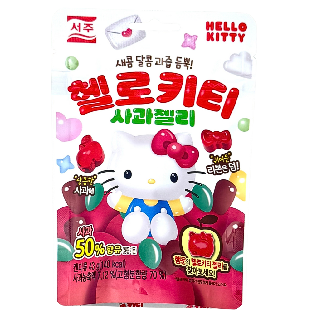 SEOJU HELLO KITTY APPLE JELLY 43g Korean food wholesale product image