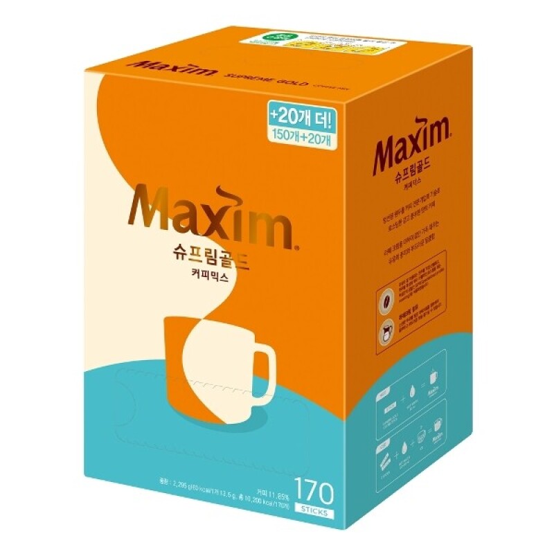 MAXIM Supreme Gold Coffee Mix 13.5g x 170p x 4