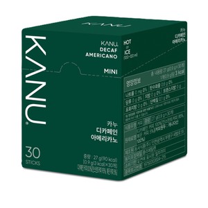 MAXIM Kanu decaffeinated Americano Mini 0.9g x 30p x 6 Korean food wholesale product image