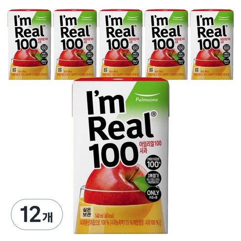 PULMUONE I'M REAL 100 APPLE 840ml (140ml*6)
