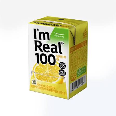 PULMUONE I'M REAL 100 LEMON 140ml Korean food wholesale product image