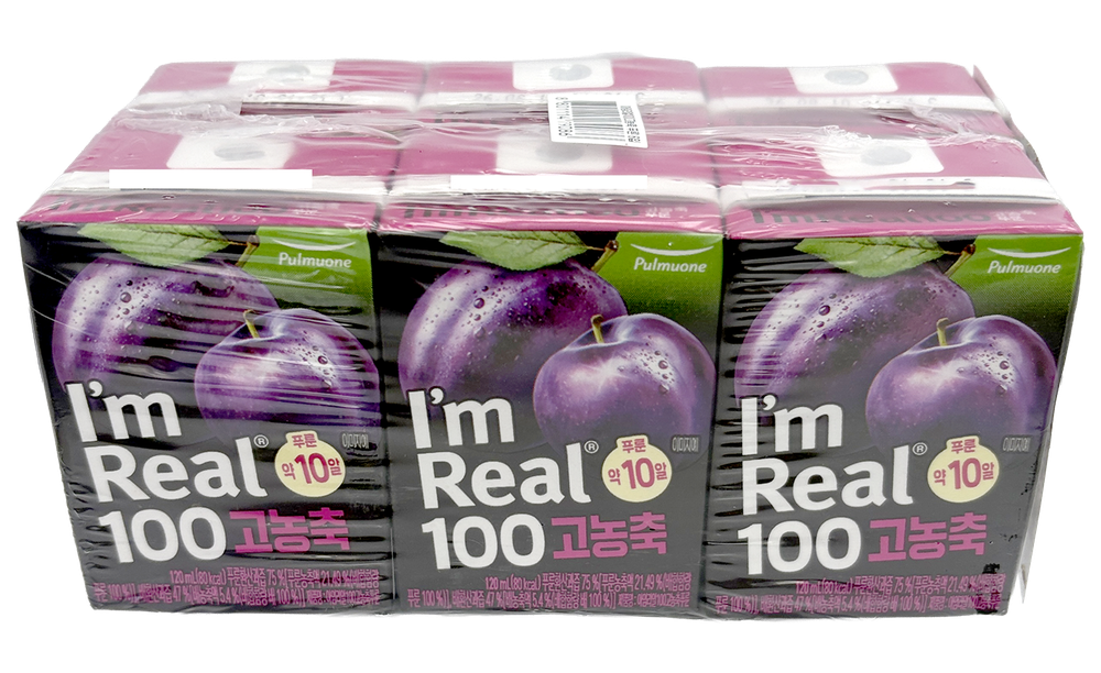 PULMUONE I'M REAL 100 HIGHLY CONCENTRATED BLUEBERRY 720ml (120ml*6)