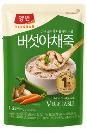 DONGWON YANGBAN MUSHROOM & VEGETABLE PORRIDGE 420g