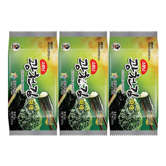 Famous Kwangchoen Dosirak Seasoned Green Seaweed 9ea