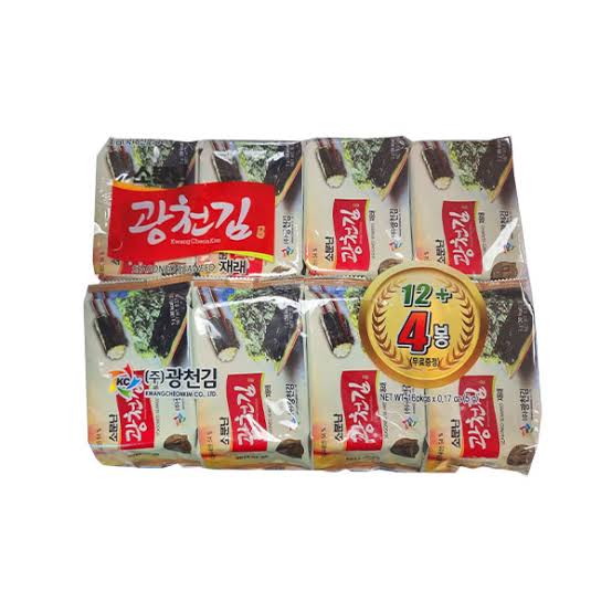 Famous Kwangchoen Dosirak Seasoned Seaweed 16ea