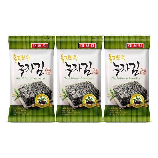 Seasoned Seaweed Dosirak With Olive Oil & Green Tea Powder