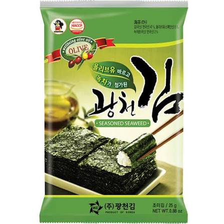 Kwangcheon Jaban Flaked & Seasoned Seaweed With Olive Oil & Green Tea