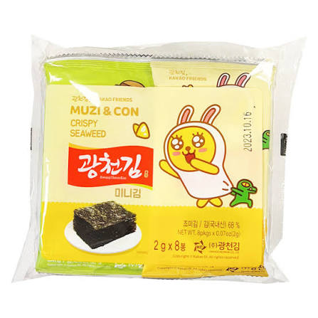 Kakao friends Kwangcheon Dosirak Seasoned Seaweed 2g