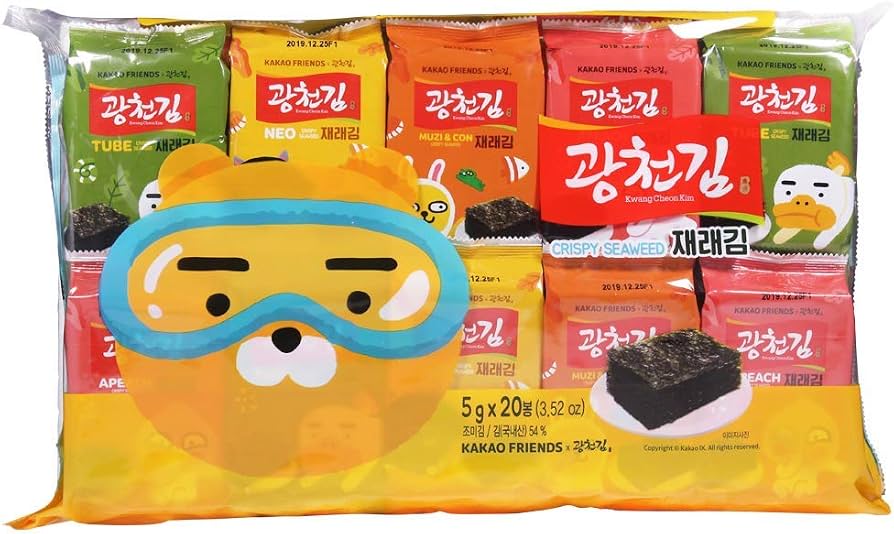Kakao friends Kwangcheon Dosirak Seasoned green Seaweed 16dan