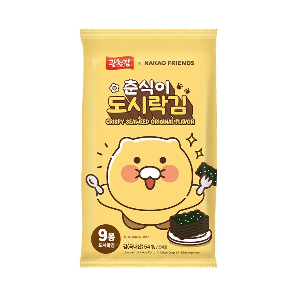 Choonsik crispy seaweed original 16pkg Korean food wholesale product image