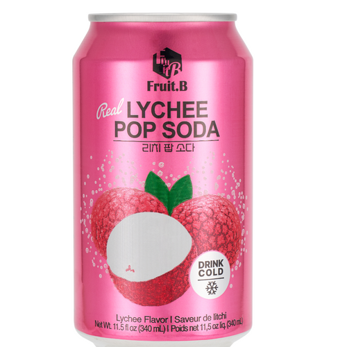 FRUIT.B LYCHEE POP SODA (Carbonated)