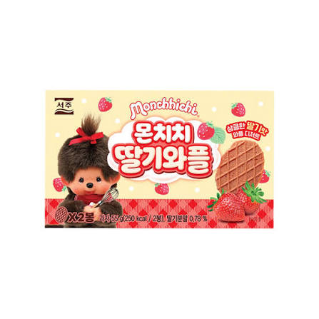 SEOJU Monchhichi Strawberry Waffle 55g