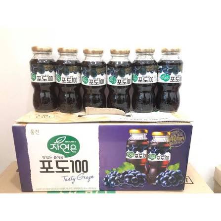 Nature's Grape BTL 180ml x 24 Korean food wholesale product image