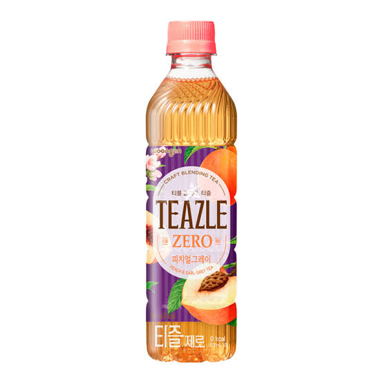 TEAZLE ZERO Peach & Earl grey PET 500ml x 20