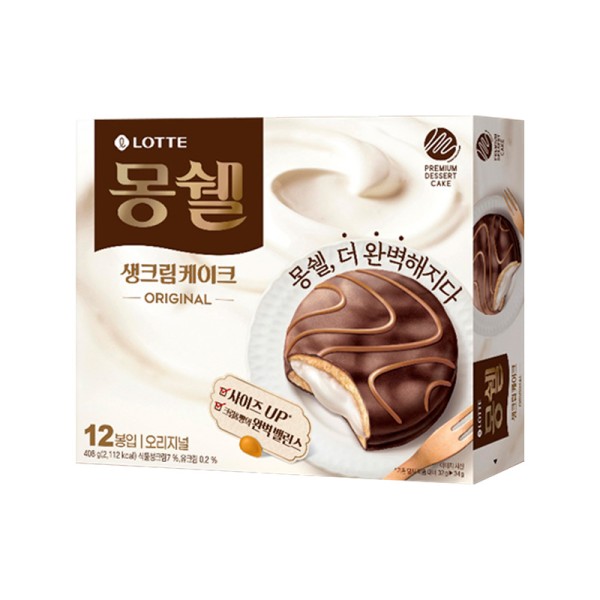 LOTTE Monshell Fresh Cream Original 408g