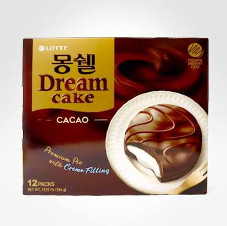 LOTTE Moncher Fresh Cream Cacao 408g Korean food wholesale product image