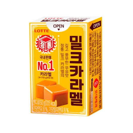 LOTTE Milk Caramel 50g Korean food wholesale product image