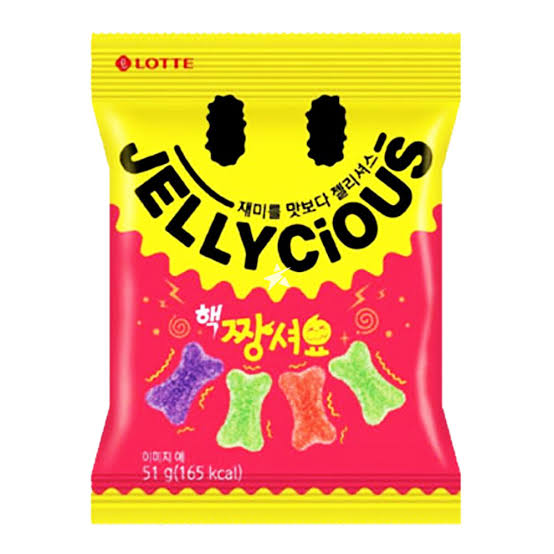 LOTTE Jellycious Extreamly Sour Soft Candy Fruits 51g