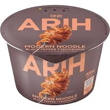 ARIH MODERN NOODLE BLACK PEPPER RABOKKI CUP 130g