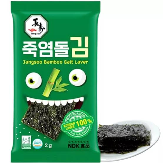 JANGSOO Bamboo Salt Seasoned Laver HALAL 2g x 24p x 34 Korean food wholesale product image