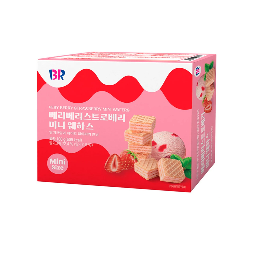 BR VERY BERRY STRAWBERRY MINI WAFERS 100g