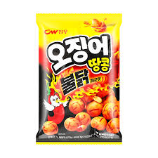 CW SQUID PEANUT SNACK HOT CHICKEN FLAVOR 90g