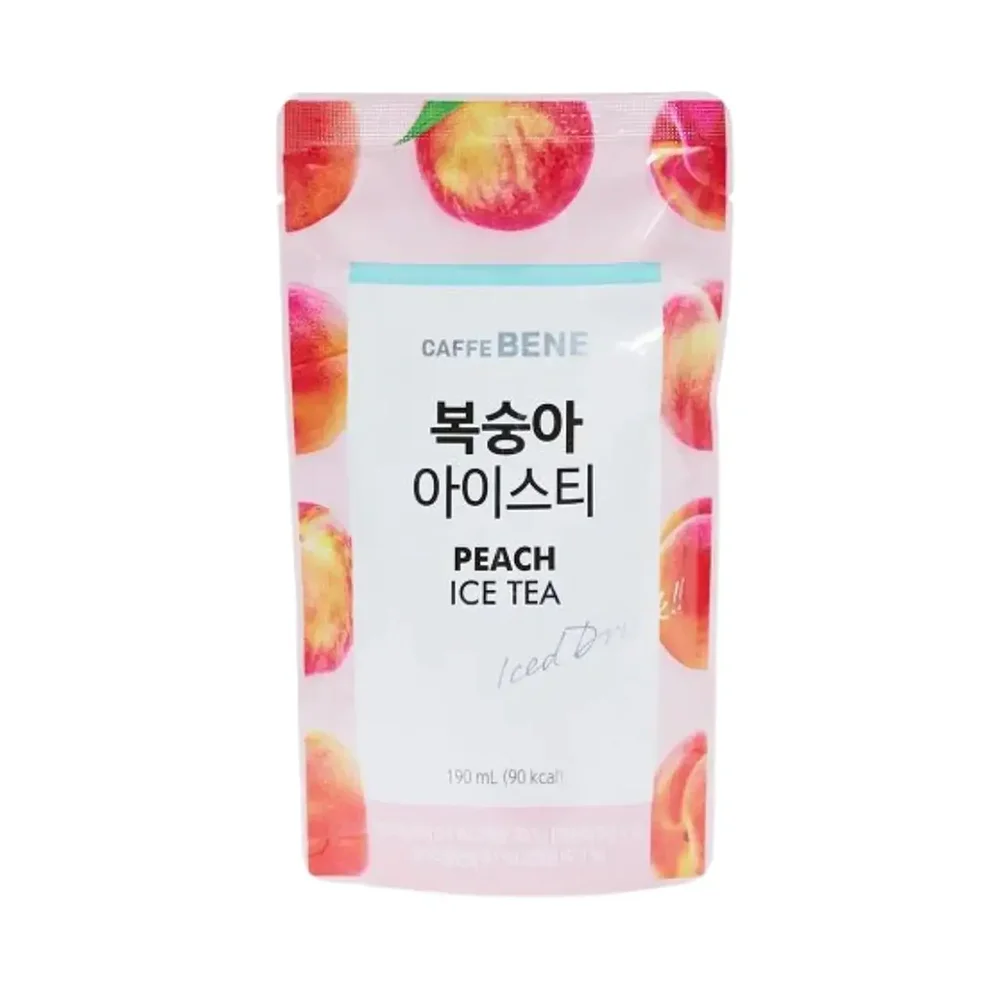 CAFFE PEACH ICE TEA 190ml Korean food wholesale product image